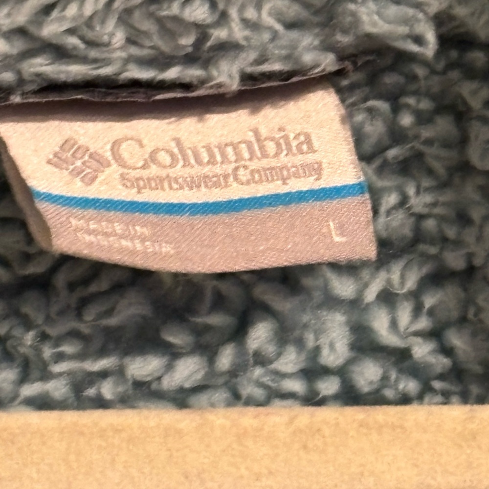Columbia Women’s Fire Side II Sherpa Full Zip Fleece Jacket light Blue L - Picture 4 of 5